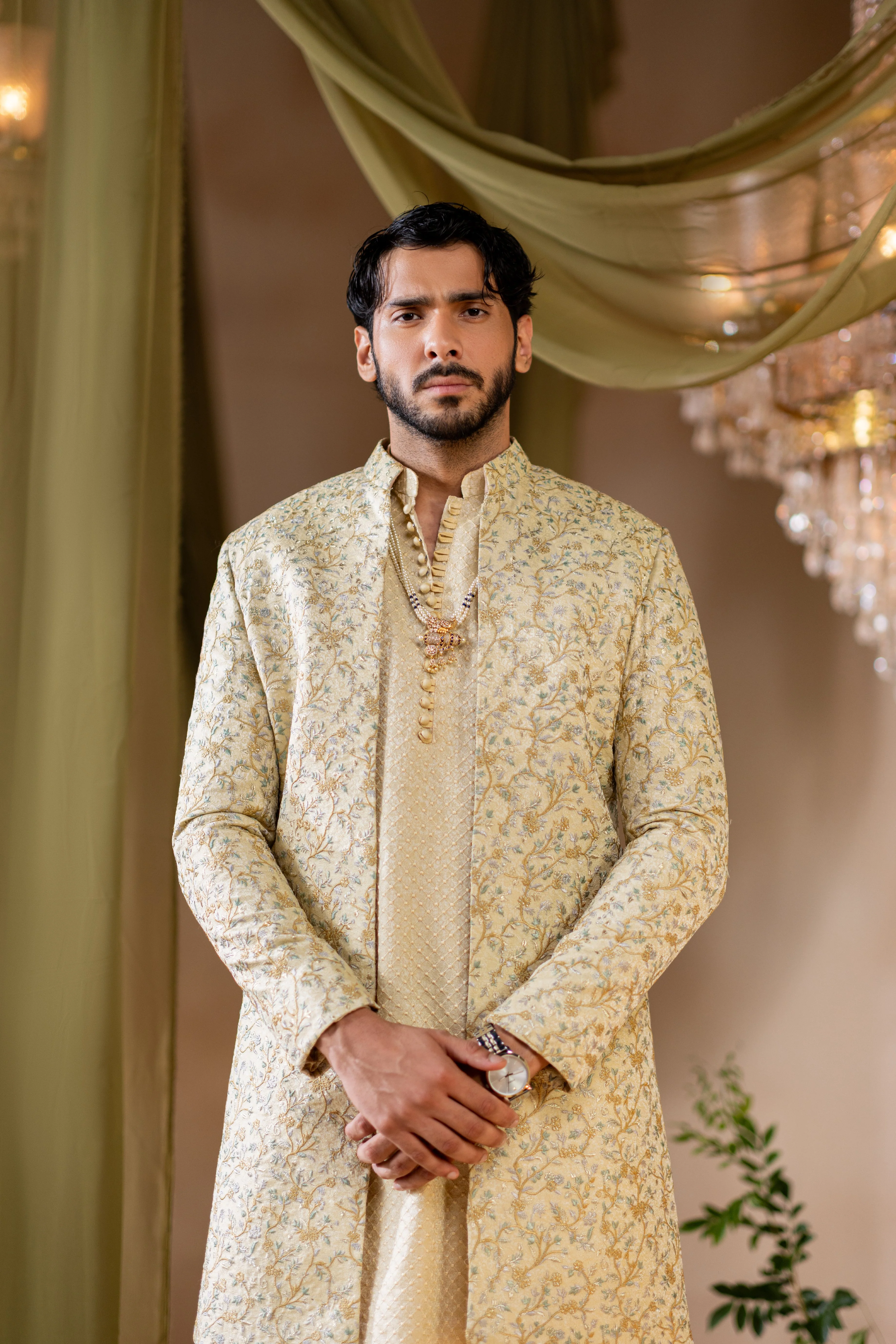 Meer Open Sherwani - Image 8
